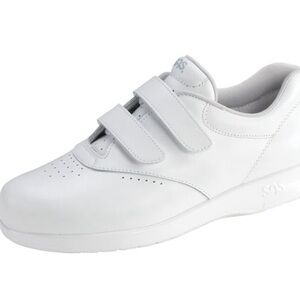 SAS White Velcro Me Too Sneakers